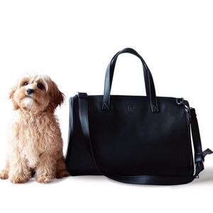 Stylish Black Dog Carrier by St Argo